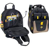 E-Charge Back Pack, 15" L x 10-1/2" W, Black, Polyester Sécurité Médic