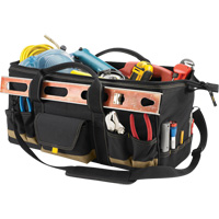 MEGAMOUTH Tool Bag, Polyester, 32 Pockets, Black Sécurité Médic