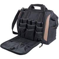 Multi-Compartment Tool Carrier, Polyester, 33 Pockets, Black Sécurité Médic