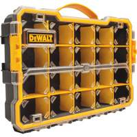 Compartment Pro Organizer, 11" W x 17-5/8" D x 2-7/8" H, Black/Yellow Sécurité Médic