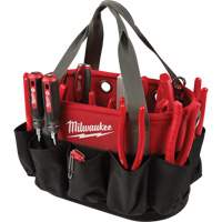 Utility Oval Bag, Ballistic Nylon, 24 Pockets, Black/Red Sécurité Médic