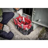 Utility Oval Bag, Ballistic Nylon, 24 Pockets, Black/Red Sécurité Médic