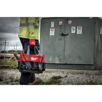 Utility Oval Bag, Ballistic Nylon, 24 Pockets, Black/Red Sécurité Médic
