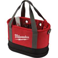 Aerial Utility Oval Bag, Ballistic Nylon, 14 Pockets, Black/Red Sécurité Médic