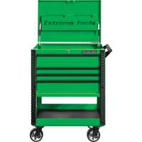 EX Deluxe Series Tool Cart, 4 Drawers, 22-7/8" L x 33" W x 44-1/4" H, Green Sécurité Médic