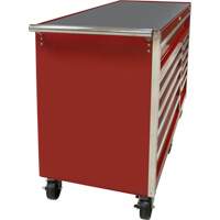 Industrial Tool Cart, 12 Drawers, 56" W x 24-1/2" D x 38-1/8" H, Red Sécurité Médic