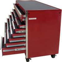 Industrial Tool Cart, 12 Drawers, 56" W x 24-1/2" D x 38-1/8" H, Red Sécurité Médic