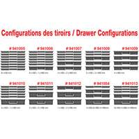 Mobile Tool Chest With Drawers, 8 Drawers, 22-4/5" W x 15" D x 18" H, Black Sécurité Médic