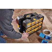 Organisateur Flip-Bin, 3-7/8" la x 17-3/4" p x 13-7/8" h, Noir/Jaune Sécurité Médic
