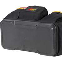 Molded Base Open-Top Tool Box, Ballistic Polyester, 17 Pockets, Black/Blue Sécurité Médic