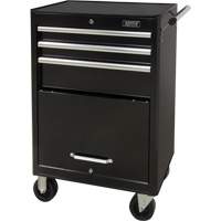 Industrial Tool Cart, 3 Drawers, 29-4/5" W x 21-1/5" D x 38-4/5" H, Black Sécurité Médic