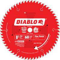 Contractor Saw Blades - Fine Finishing Saw Blades, 8-1/2", 60 Teeth, Wood Use Sécurité Médic