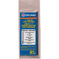 12-Piece Reverse Tooth Scroll Saw Blades, Scroll cutting, 0.043" W x 5" L, 12 TPI Sécurité Médic