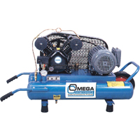 Contractor Series Air Compressors, Electric, 6.6 Gal. (8 US Gal), 125 PSI, 115/1 V Sécurité Médic