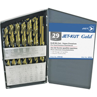JET-KUT&reg; GOLD Super Premium Drill Bit Set, 29 Pieces, Alloy Steel Sécurité Médic