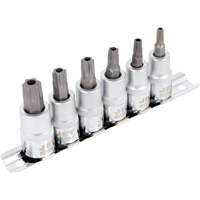 Jeu de douilles &agrave; embout inviolables SS386TB, Torx inviolable, Prise 3/8", 6 mr Sécurité Médic