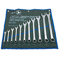 11-Piece SAE Raised Panel Combination Wrench Set, Combination, 11 Pieces, Imperial Sécurité Médic
