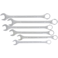 Fully Polished Long Pattern Combination Wrench Set, Combination, 6 Pieces, Imperial Sécurité Médic