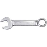 Fully Polished Stubby Combination Wrench, 12 Point, 3/8", Chrome Finish Sécurité Médic