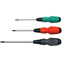 Square TORQUE DRIVE&reg; Screwdriver, #1 Tip, Round, 4" L, Cushion Grip Handle Sécurité Médic