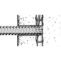 Rotary Rebar Cutters, 3/8", SDS-Plus Shank, Carbide Sécurité Médic