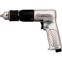 Air Drill, 4 CFM, 1/4" NPTF, 94 dBA, 1/2" Chuck, Keyed Sécurité Médic