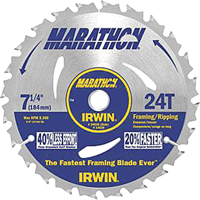 Contractor Saw Blades - Marathon&reg; Saw Blades, 7-1/4", 24 Teeth Sécurité Médic