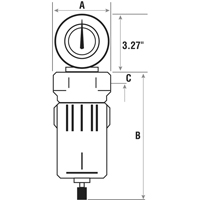 Filtres &agrave; air comprim&eacute;, Modulaire, 2-1/2" NPT, Drain Automatique Sécurité Médic