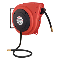 Rolair Automatic Rewind Hose Reel With PVC Hose, Air, 3/8" x 50', Single Hose, 300 psi Sécurité Médic
