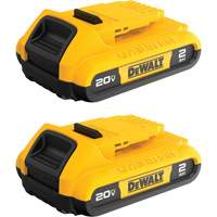 Max* Compact Batteries, Lithium-Ion, 20 V, 2 A Sécurité Médic