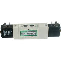 Pilot 5-Way 2-Position 4-Way Solenoid Valves, 3/8" Pipe, 150 PSI Sécurité Médic