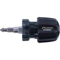 Stubby Multi-Bit Screwdrivers, 1-3/10" L Sécurité Médic