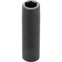 Socket, Impact, 9/16", 1/2" Drive, 6 Points, Deep Sécurité Médic