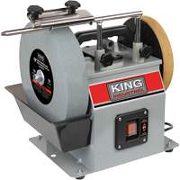 Wet/Dry Sharpener, 10" Wheel Diameter, 1/4 HP, 115 RPM Sécurité Médic