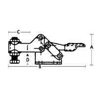 Horizontal Hold-Down Clamps - 205 Series Sécurité Médic