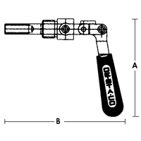 Straight Line Clamps - 601 Series, 5/8" (15.875 mm) Capacity, 100 lbs. Clamping Force Sécurité Médic