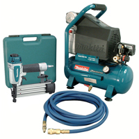 Trousses de compresseur d'air et Cloueuse Brad, &eacute;lectrique, 2,6 gal. (2,6 gal. US), 130 PSI, 120/1 V Sécurité Médic