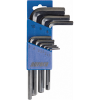 Hex Key Pouch Set, 9 Pcs., Metric Sécurité Médic
