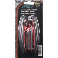 Ball End Fold-Up Hex Key Set, 9 Pcs., Imperial Sécurité Médic