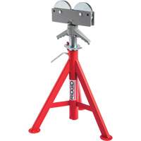 Roller Head Low Pipe Stand #RJ-98, 59-104 cm Height Adjustment, 12" Max. Pipe Capacity, 1000 lbs. Max. Weight Capacity Sécurité Médic