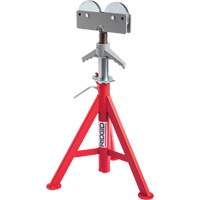 Roller Head Low Pipe Stand #RJ-98, 59-104 cm Height Adjustment, 12" Max. Pipe Capacity, 1000 lbs. Max. Weight Capacity Sécurité Médic