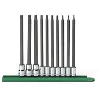 Long Bit Socket Set, Torx&reg;, 1/4"/3/8" Drive, 10 Pcs Sécurité Médic