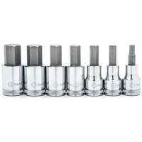 Metric Bit Socket Set, Hex, 1/2" Drive, 7 Pcs Sécurité Médic