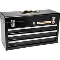 Portable Tool Box, 20" W, 3 Drawers, Black Sécurité Médic