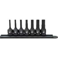 Hex Bit Impact SAE Socket Set, 7 Pieces Sécurité Médic