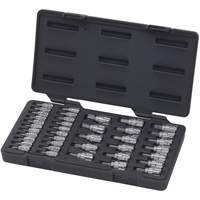 Pass-Thru SAE/Metric Bit Socket Set, Hex/Phillips/Slot/Torx&reg;, 1/4"/3/8" Drive, 39 Pcs Sécurité Médic