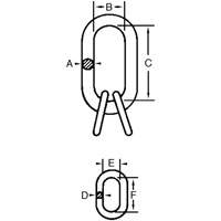 Maillon maître Cam-Alloy Sécurité Médic