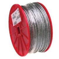 Wire Cable, 500' (152.4 m) x 1/16", 96 lbs. (0.048 tons), Galvanized Sécurité Médic