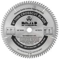 Industrial Saw Blade - Crosscut Thin Kerf, 8", 80 Teeth, Wood Use Sécurité Médic