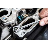 72-Tooth 12 Point Reversible Ratcheting SAE Wrench Set, Combination, 13 Pieces, Imperial Sécurité Médic